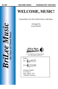 Welcome, Music! Unison/Two-Part choral sheet music cover Thumbnail